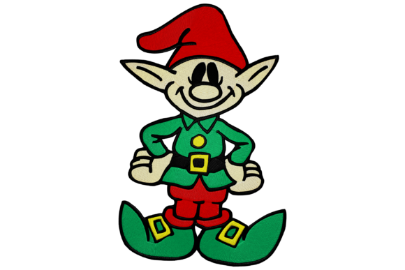 Chistmas Elf Embroidery Design
