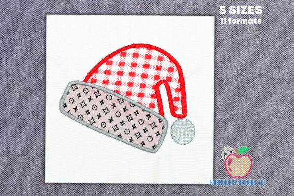 Hat of the Santa Applique Pattern