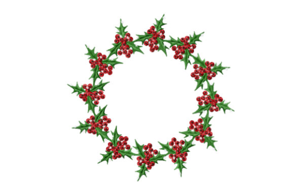 Holly Christmas Wreath